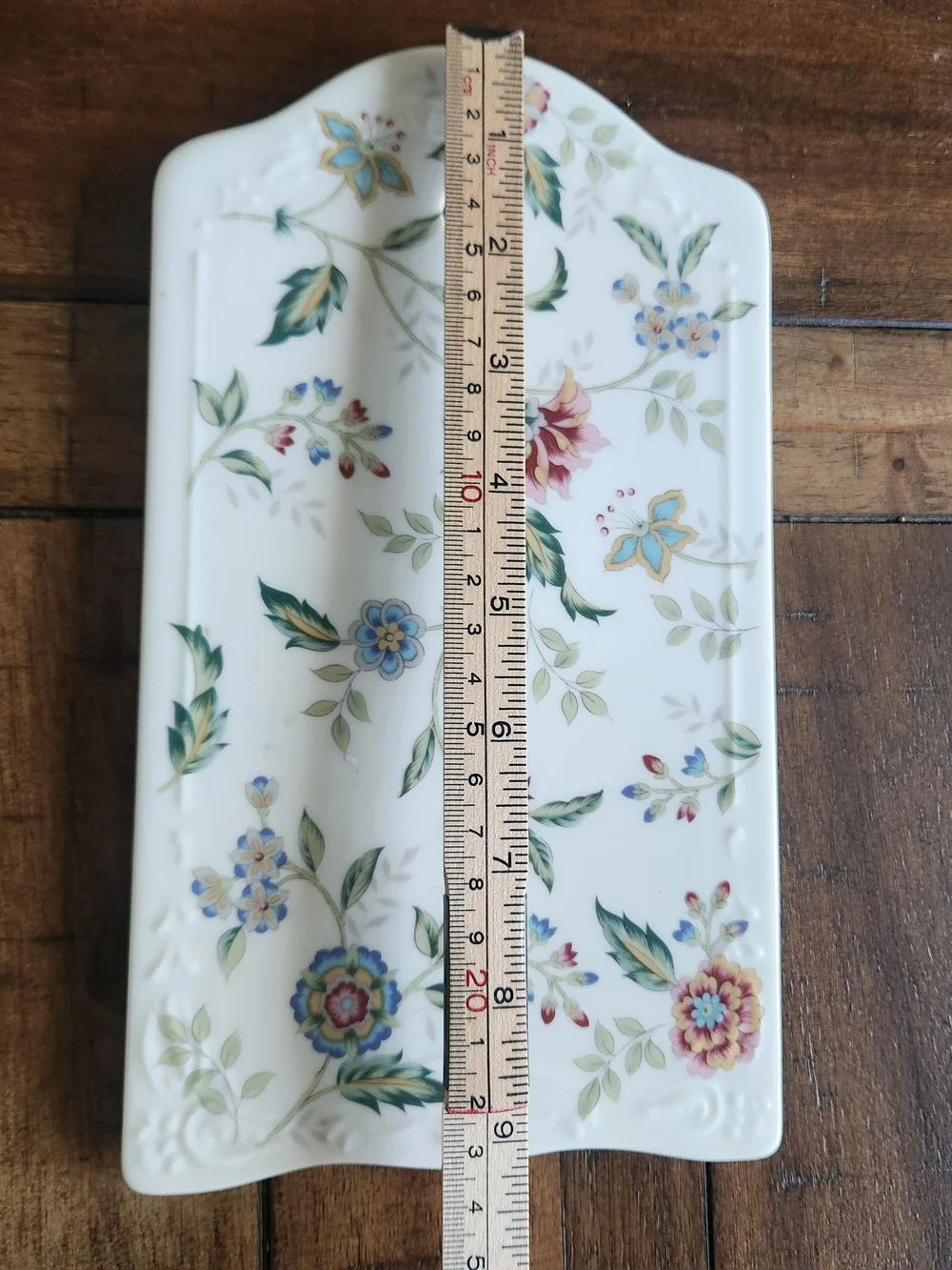 Vintage Andrea by Sadek Buckingham Floral Porcelain Cheese Board Japan